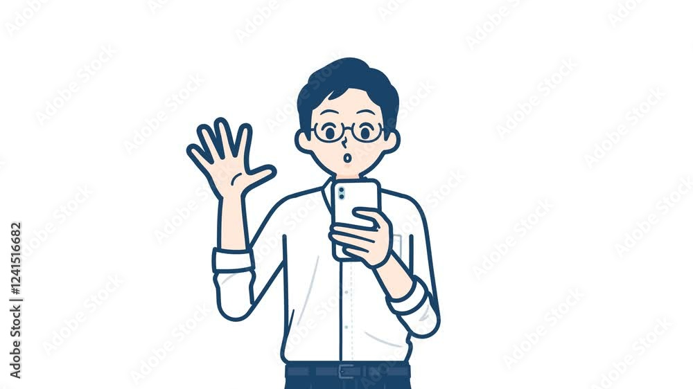 shirt teacher man_smartphone surprised_with alpha channel.mov shirt teacher man_smartphone surprised_with alpha channel.mov