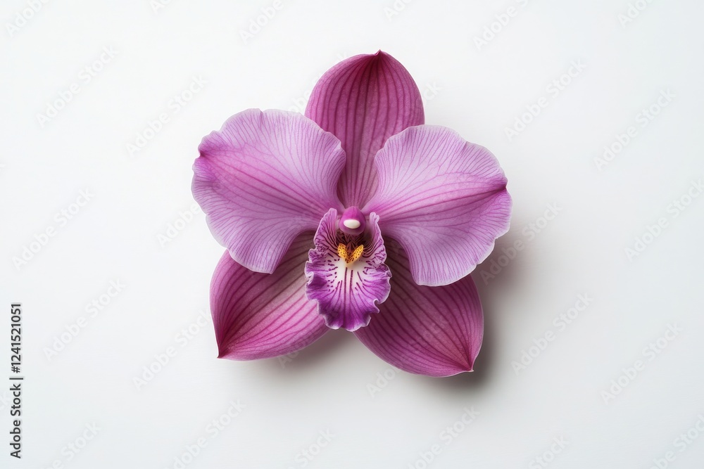 A stunning close-up view of a vibrant pink orchid flower showcasing its intricate details and natural beauty. A stunning close-up view of a vibrant pink orchid flower showcasing its intricate details and natural beauty.