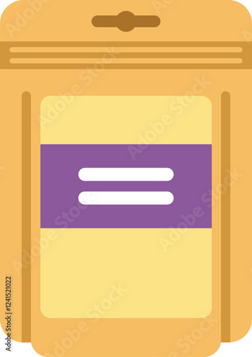 Doypack packaging is standing with blank label for your design