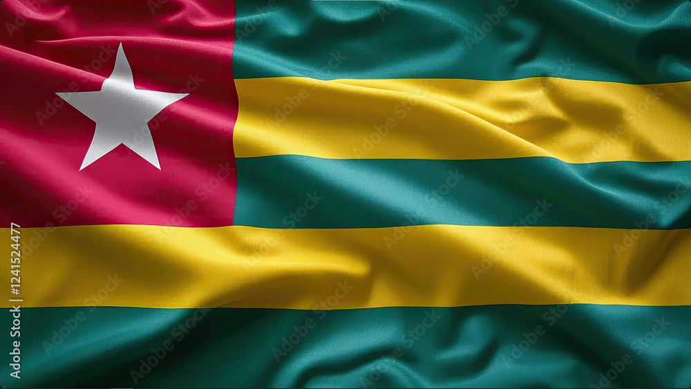 togolese flag for national Day or Independence Day of togo togolese flag for national Day or Independence Day of togo