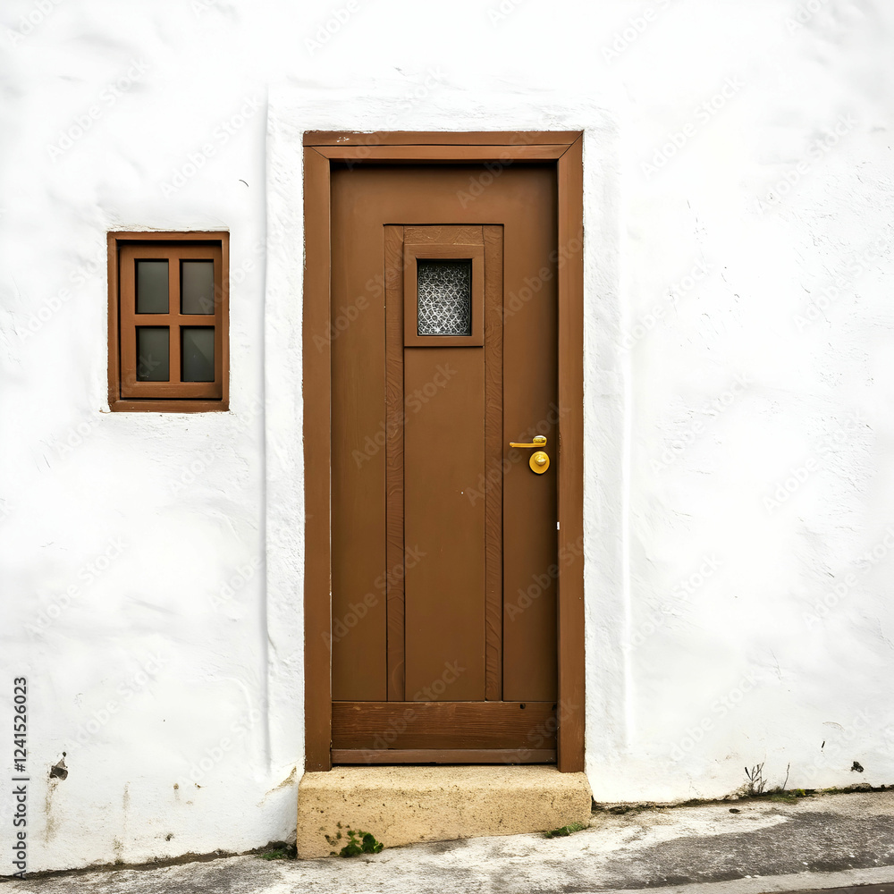 Fototapeta premium Elegant Wooden Door Design