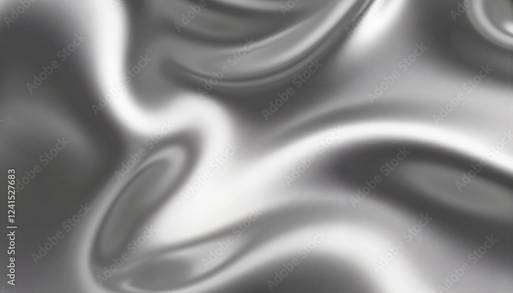 Reflective metallic surface bending light into abstract shapes, dynamic depth Reflective metallic surface bending light into abstract shapes, dynamic depth