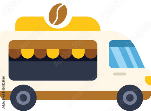 Coffee truck is offering freshly brewed coffee on the go