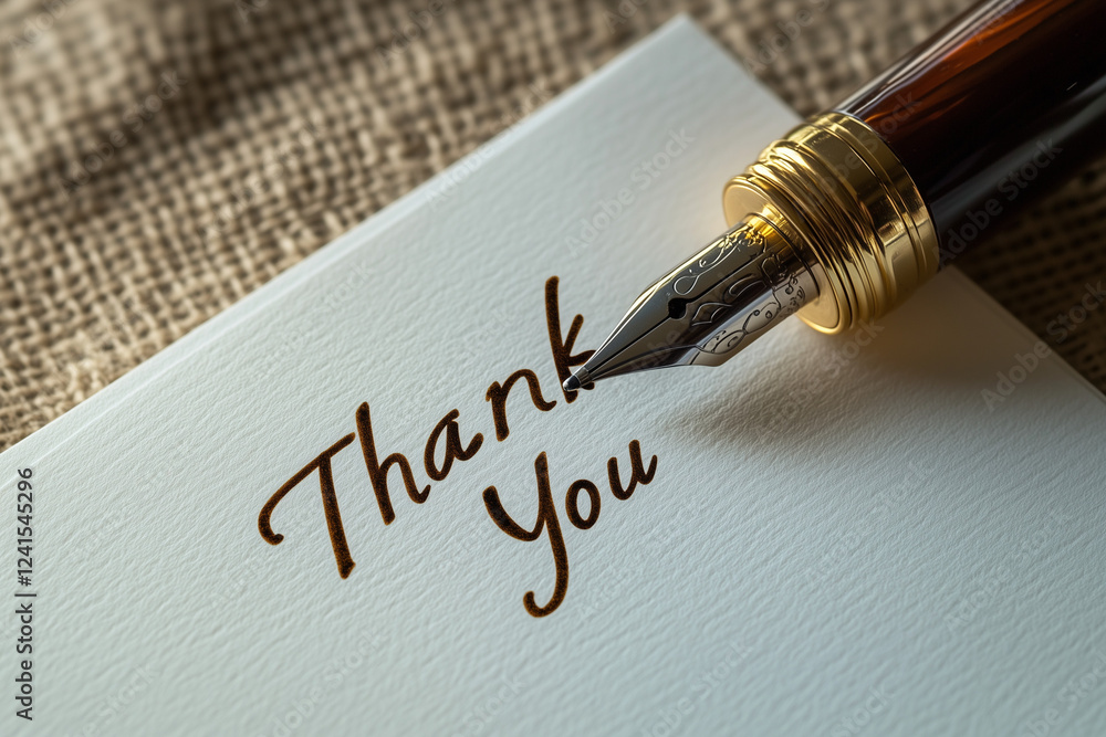 Fototapeta premium Fountain pen writing 