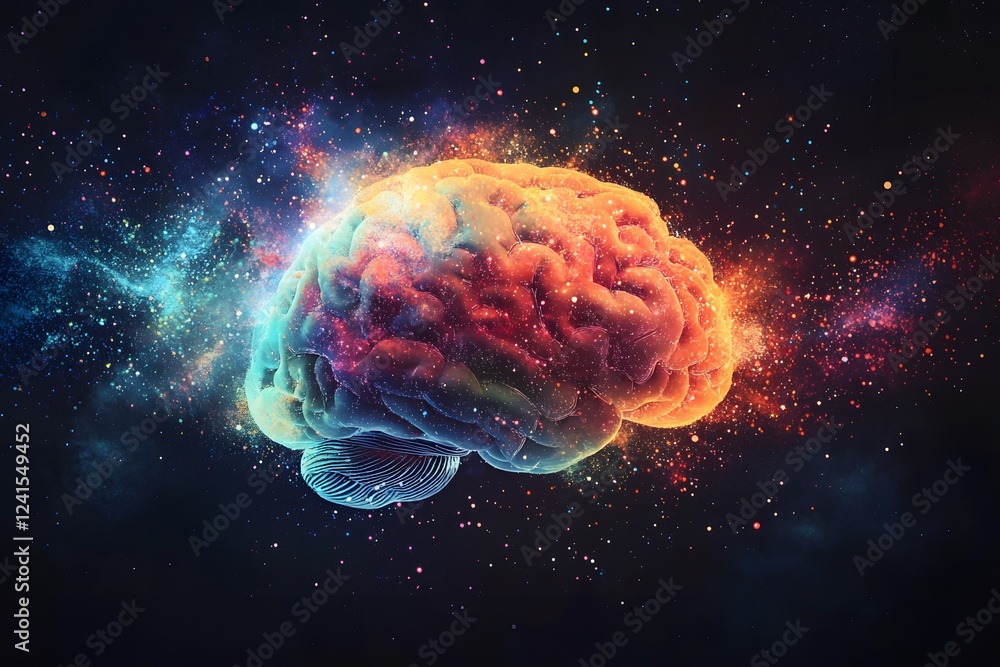 Cosmic Brain Abstract Visualization of Human Mind Intelligence and Neurological Concepts Cosmic Brain Abstract Visualization of Human Mind Intelligence and Neurological Concepts