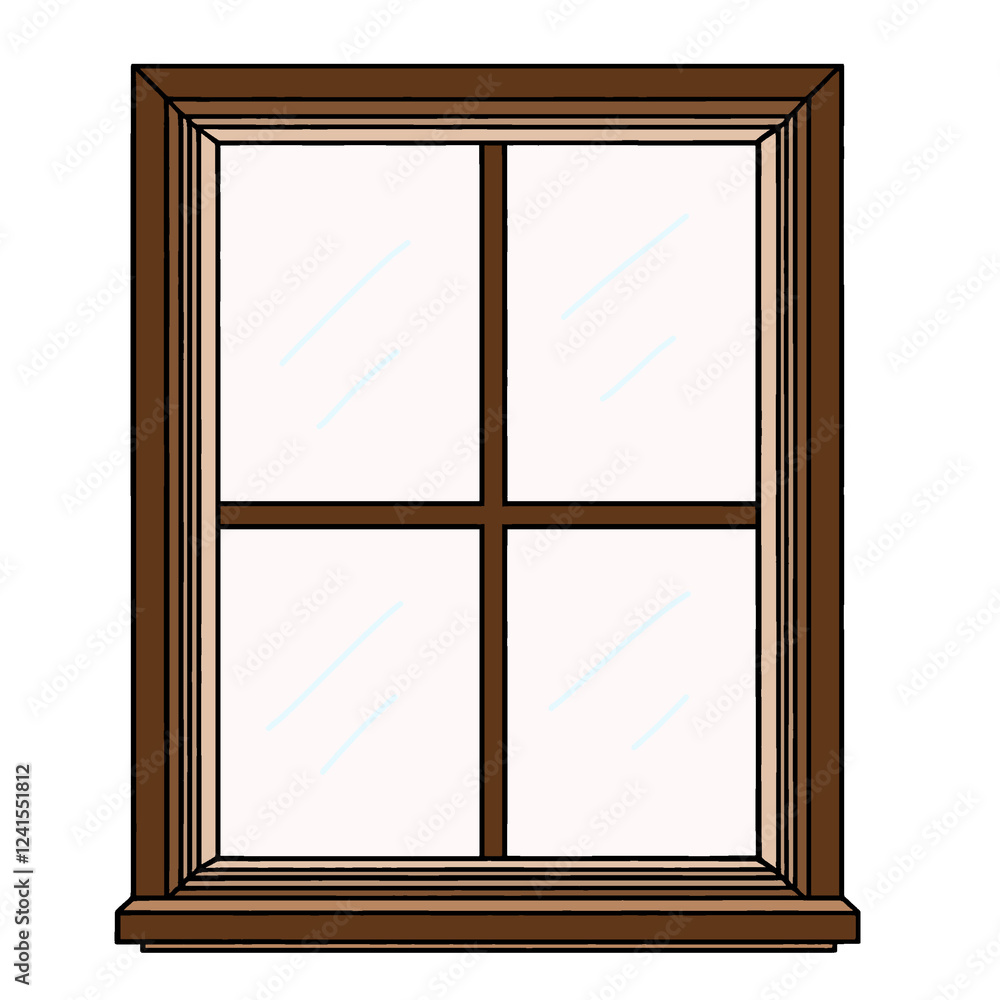 wooden window frame