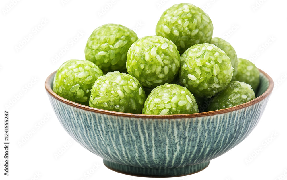 A Bowl of Green Rice Honoring Ancestors During Qingming Isolated On Transparent Background. A Bowl of Green Rice Honoring Ancestors During Qingming Isolated On Transparent Background.