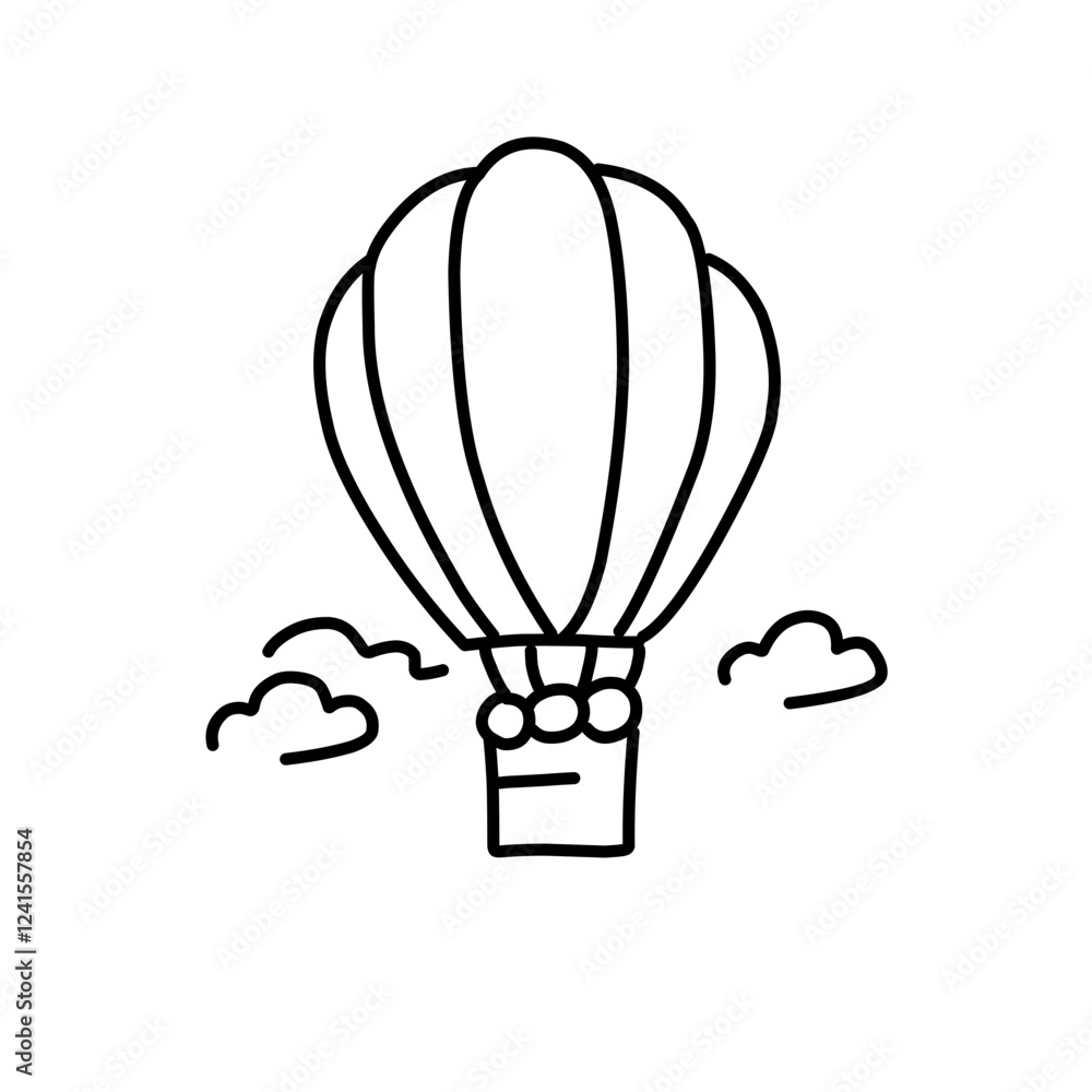 Obraz premium air balloon Vector illustration