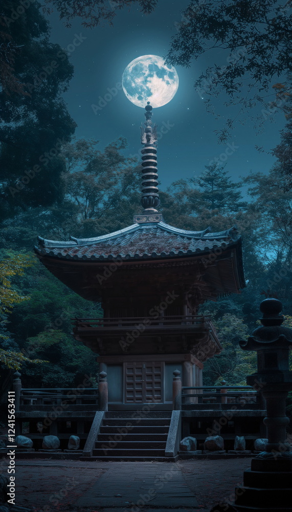 Obraz premium At night At night Kenko is enveloped in an atmosph_002