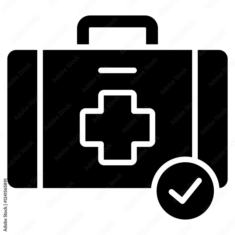Obraz premium emergency kit icon 