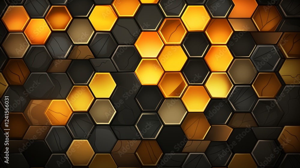 Graphite honeycomb pattern seamless hexagonal background design for modern aesthetics Graphite honeycomb pattern seamless hexagonal background design for modern aesthetics