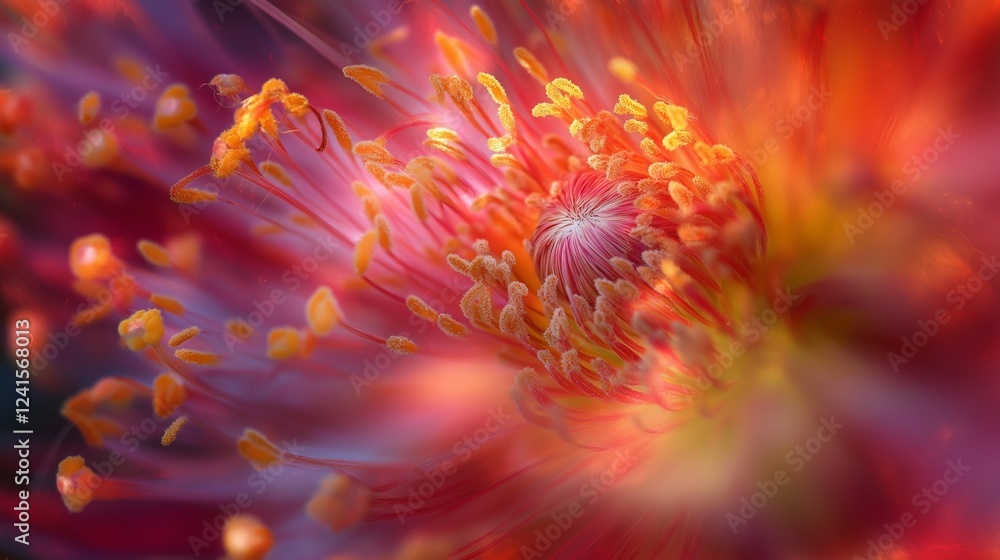close up Protea flowers. A king protea plant (Cynaroides)