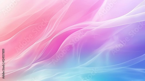 Colorful abstract background featuring soft flowing textures in shades of pink and blue, creating a serene and calming atmosphere for digital design projects