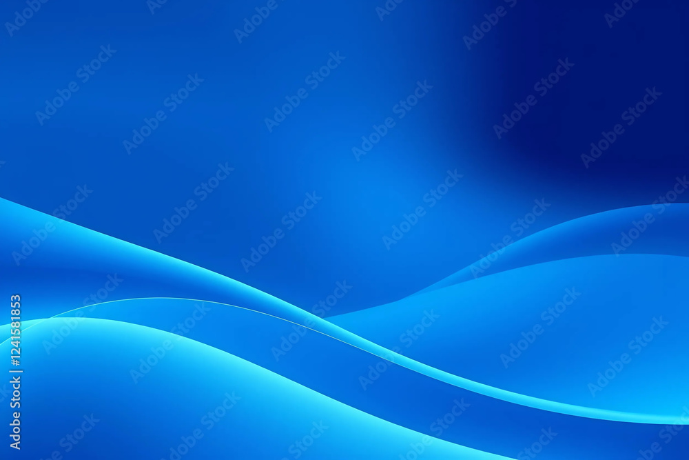 Elegant Blue Gradient Abstract Background with Smooth Curves and Shapes Elegant Blue Gradient Abstract Background with Smooth Curves and Shapes