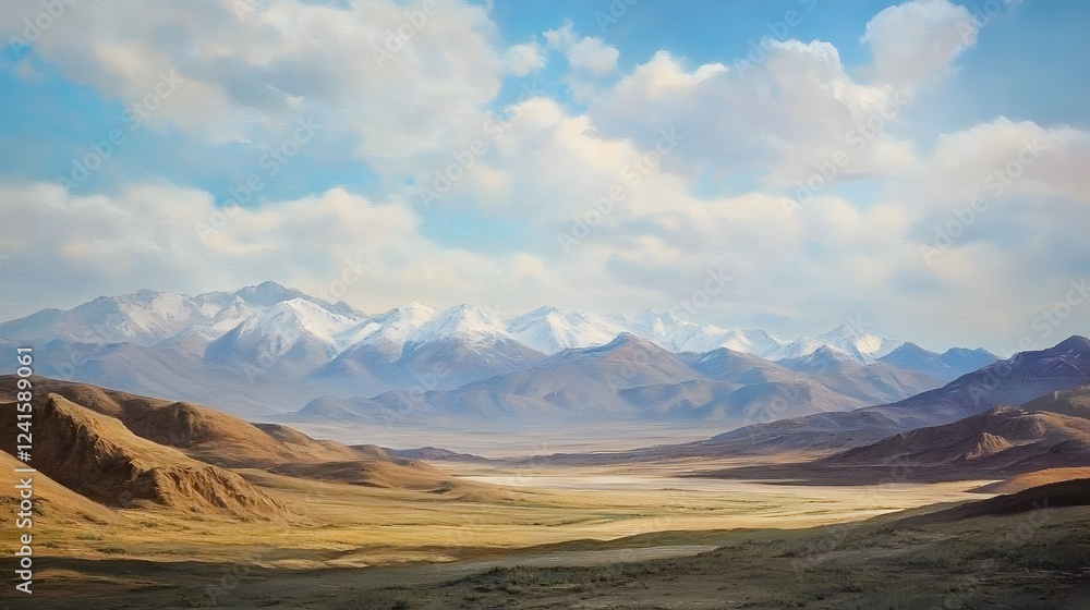 A panoramic view of the barren and desolate Nevada desert
A panoramic view of the barren and desolate Nevada desert