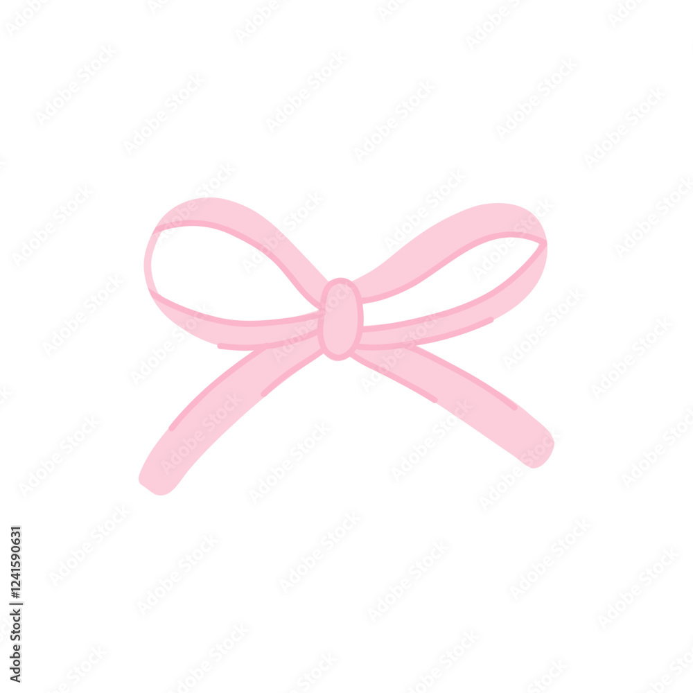Elegant pink ribbon bow design perfect for festive decorations and gift wrapping Elegant pink ribbon bow design perfect for festive decorations and gift wrapping