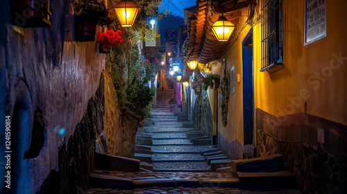 At night At night the streets of Cusco are filled _009