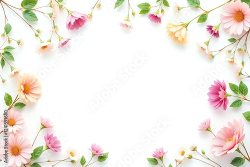 frame of flowers