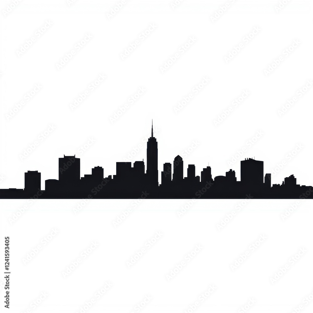 Naklejka premium Nice skyline in red silhouetted skyline cityscape architecture illustration building city vector