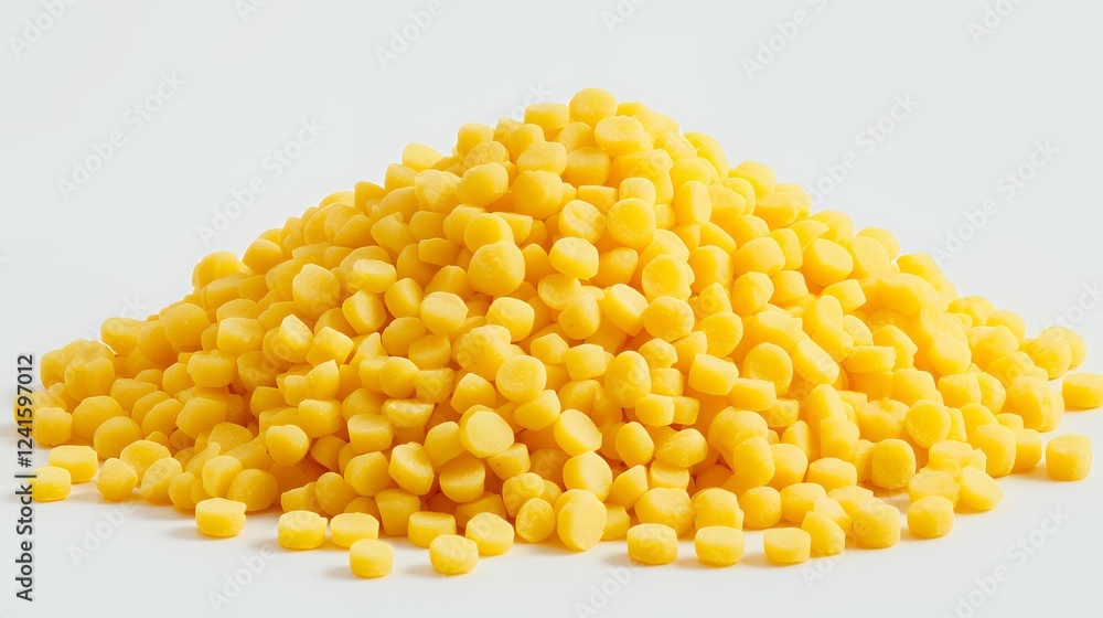 a pile of yellow corn on a white background a pile of yellow corn on a white background