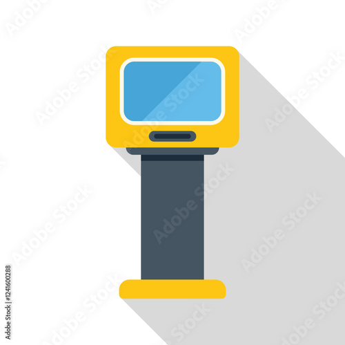 Contactless payment terminal accepting a credit card payment in a retail store