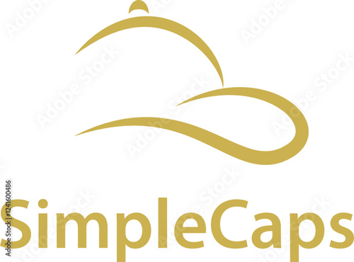 Baseball cap simple logo design