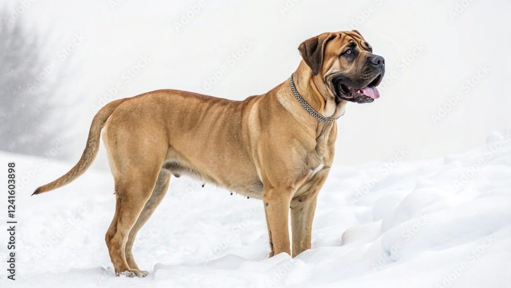 boerboel dog isolated on white background boerboel dog isolated on white background