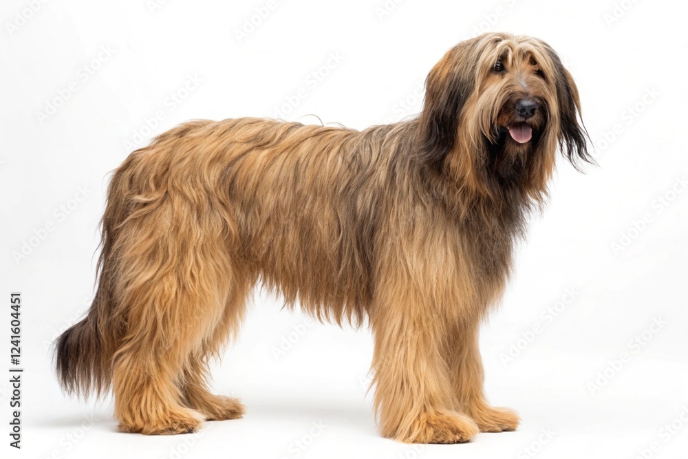 Briard dog isolated on white background Briard dog isolated on white background