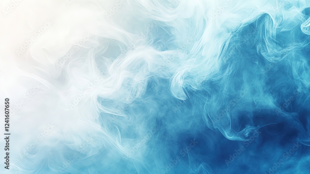 Obraz premium blue modern minimal smooth energy flow light abstract background