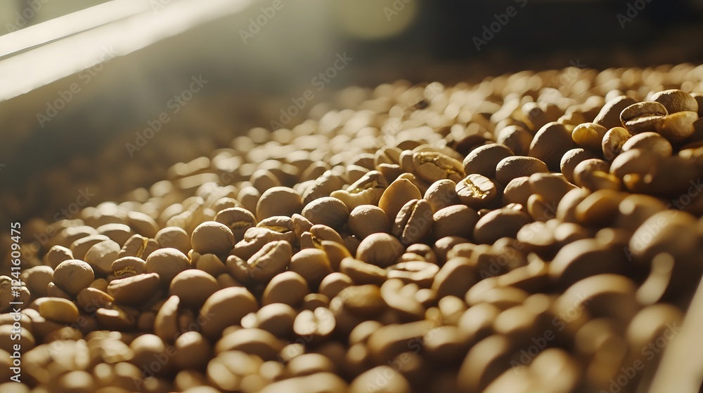 Obraz premium A close-up shot of coffee beans 