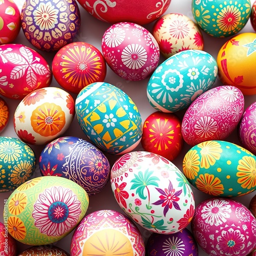 Easter Eggstravaganza: Celebrate with Joyful Painted Eggs photo