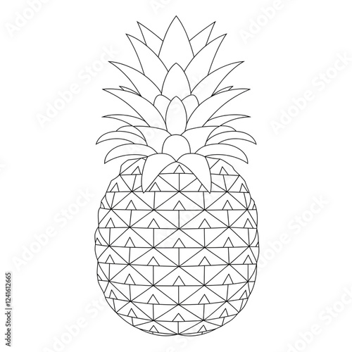 pineapple vector illustration