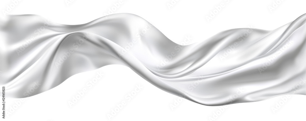 Obraz premium White satin cloth 