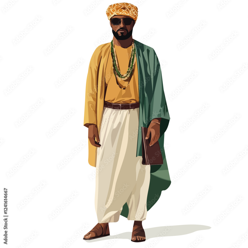 Mauritania Man Summer Clothes and Style – A Stylish and Comfortable Vector Illustration for Warm-Weather Fashion
Mauritania Man Summer Clothes and Style – A Stylish and Comfortable Vector Illustration for Warm-Weather Fashion