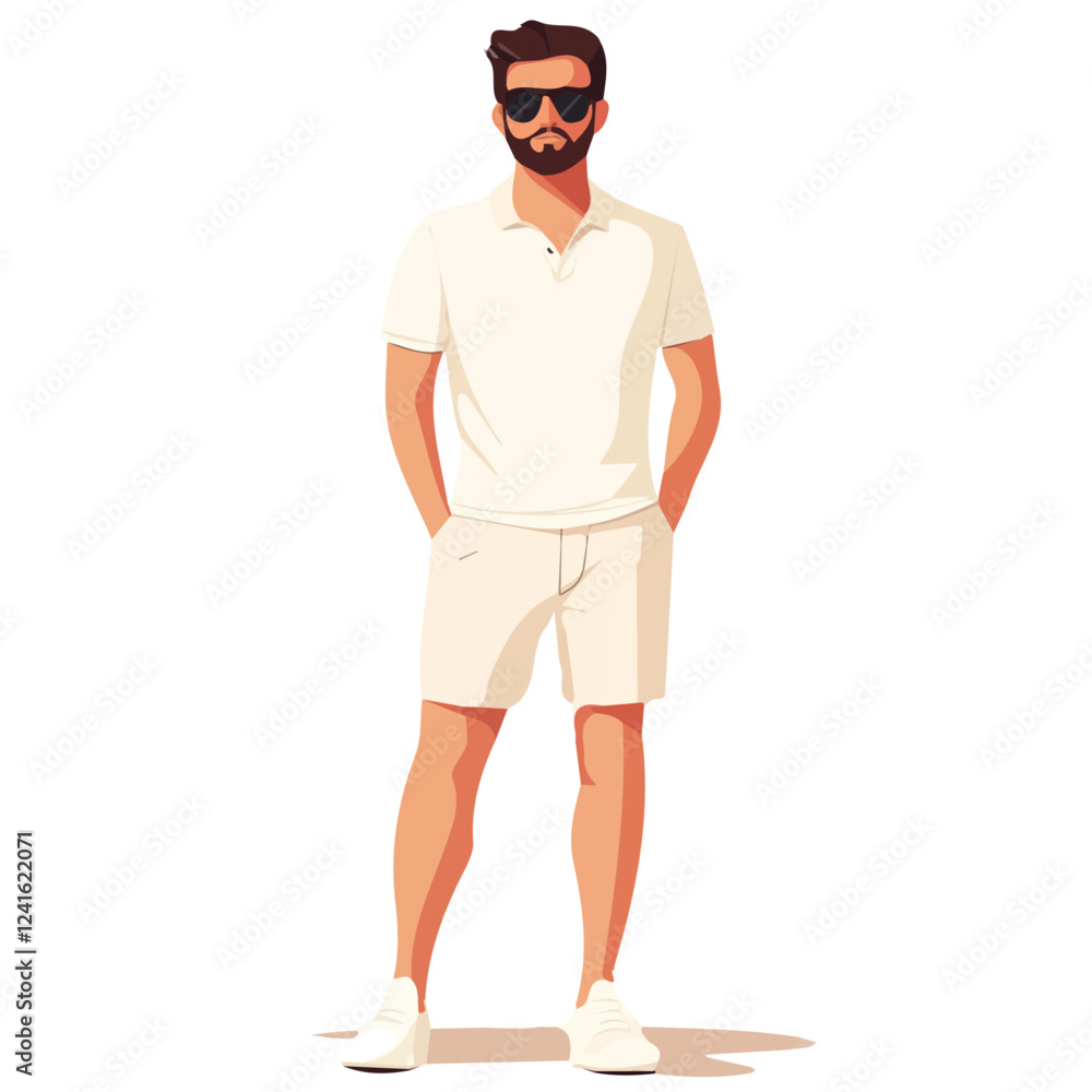 Poland Man Summer Clothes and Style – A Stylish and Relaxed Vector Illustration for Trendy Summer Fashion
Poland Man Summer Clothes and Style – A Stylish and Relaxed Vector Illustration for Trendy Summer Fashion