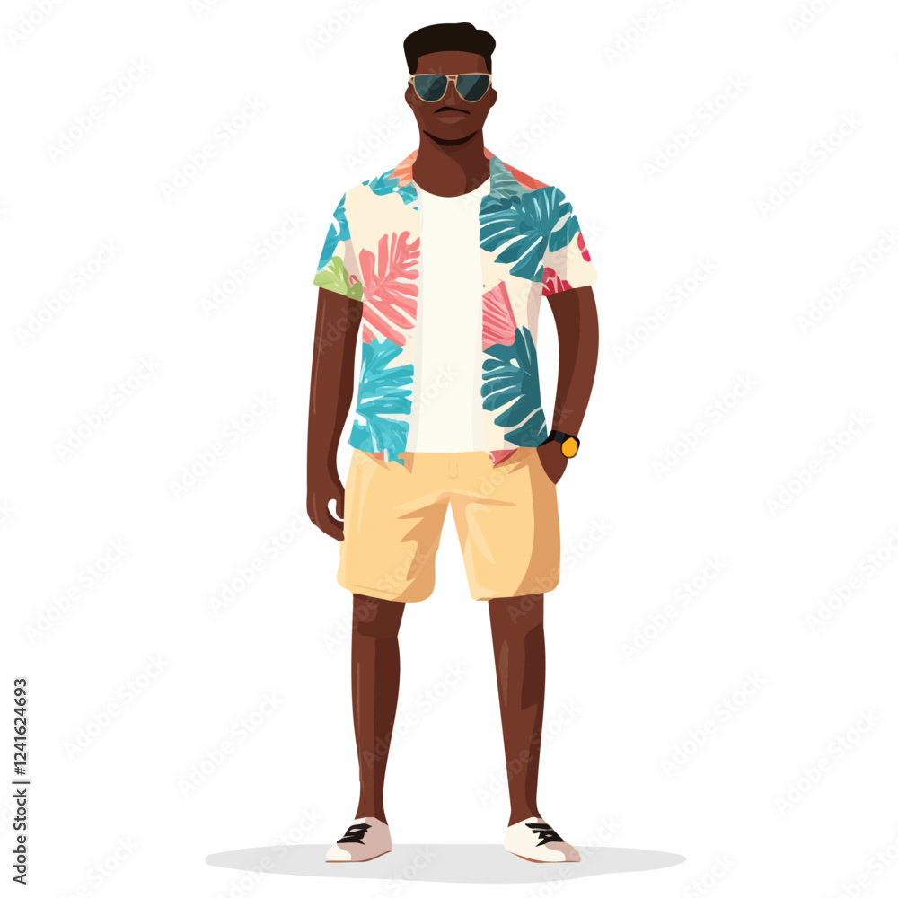 Saint Lucia Man Summer Clothes and Style – A Stylish and Relaxed Vector Illustration for Trendy Summer Fashion
Saint Lucia Man Summer Clothes and Style – A Stylish and Relaxed Vector Illustration for Trendy Summer Fashion