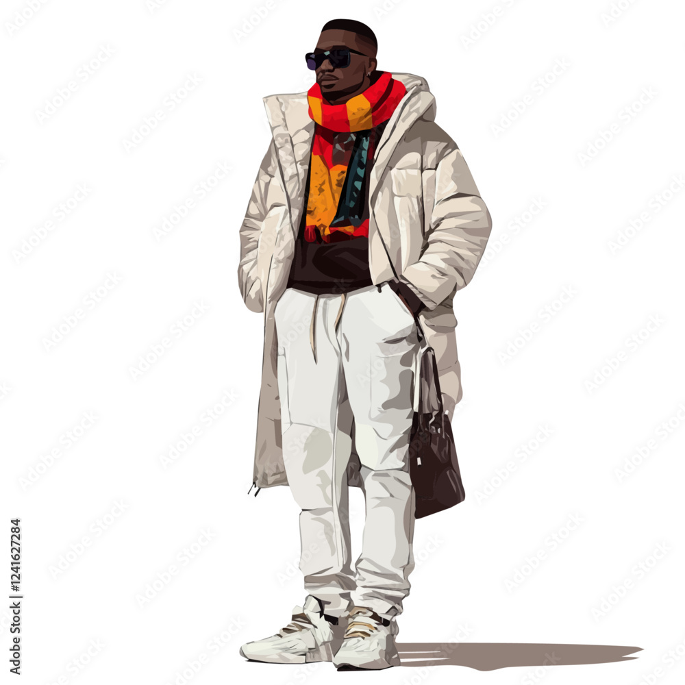 Trendy Senegal Man Winter Clothes and Style – A Modern and Elegant Digital Illustration for Winter Outerwear
Trendy Senegal Man Winter Clothes and Style – A Modern and Elegant Digital Illustration for Winter Outerwear