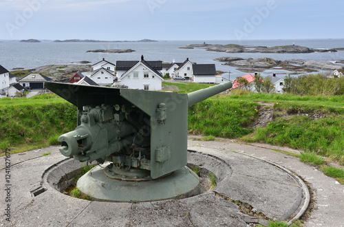 Flak-Geschütz in Bud, Norwegen  photo