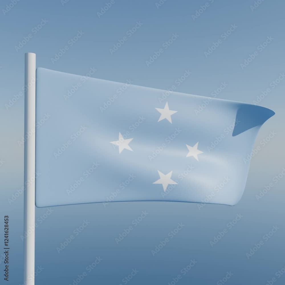 National flag, Federated States of Micronesia National flag, Federated States of Micronesia