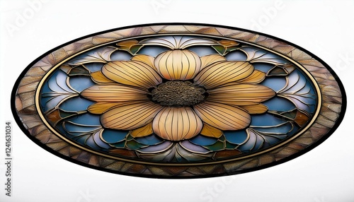 stained glass flower  background