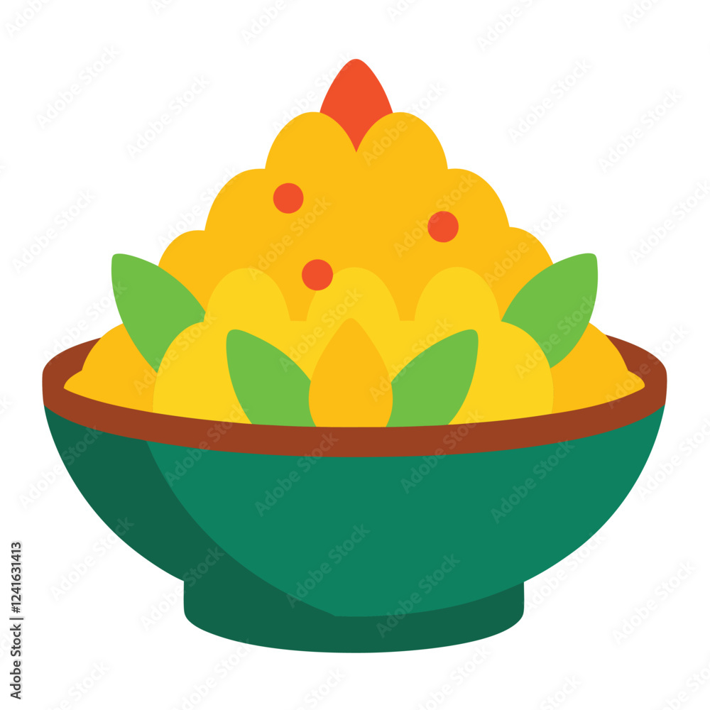 A colorful, abstract design resembling a layered cake or dessert with vibrant shapes. A colorful, abstract design resembling a layered cake or dessert with vibrant shapes.