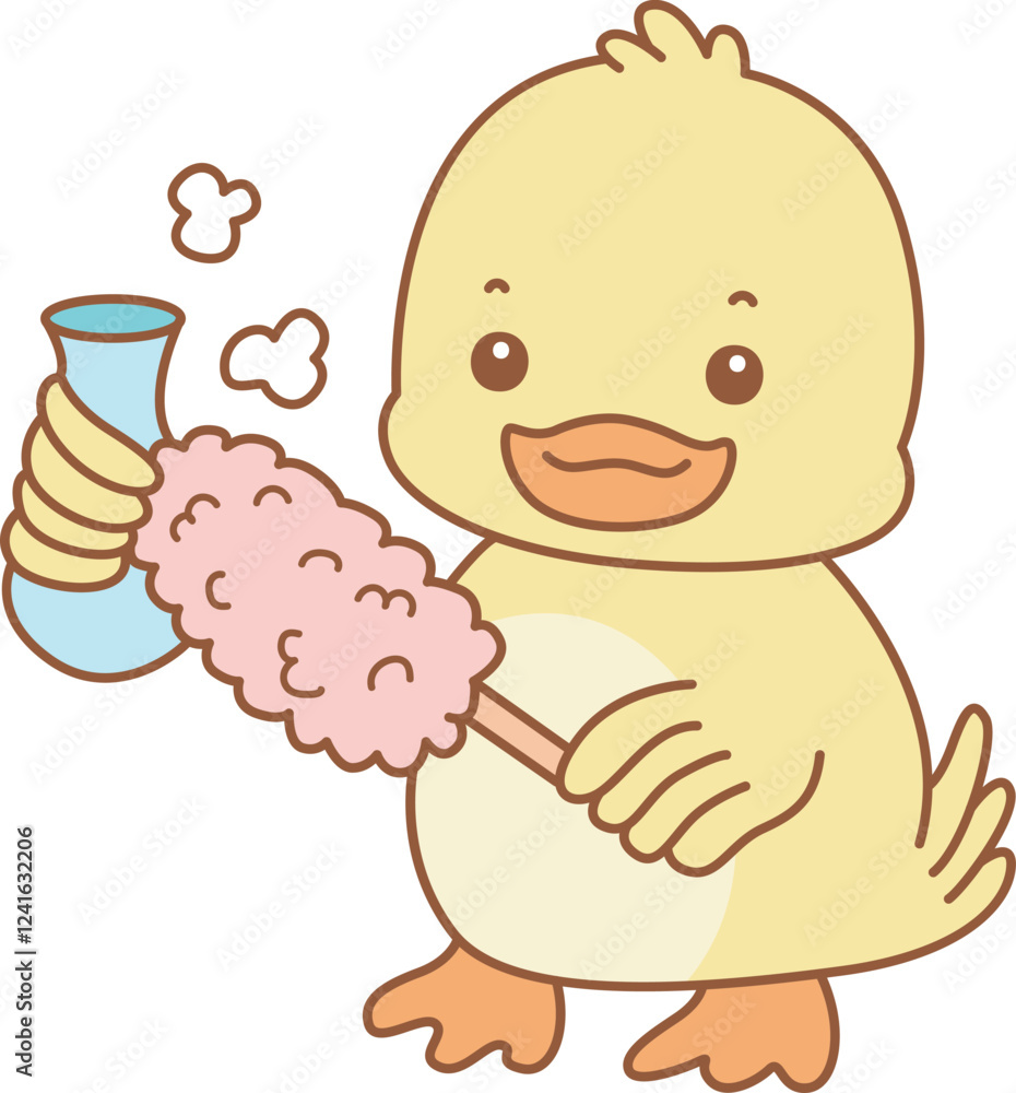 Cute Duck vector icon. Funny baby Duck animal series stock illustration. life of fluffy Duck designs. Cute Duck vector icon. Funny baby Duck animal series stock illustration. life of fluffy Duck designs.