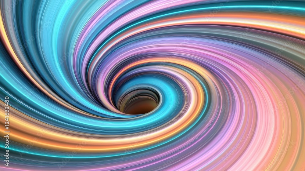 A cosmic vortex of radiant swirling ribbons blending vibrant neon hues of teal, pink, and orange in a surreal galactic 3D environment A cosmic vortex of radiant swirling ribbons blending vibrant neon hues of teal, pink, and orange in a surreal galactic 3D environment