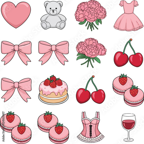 Best Sticker Keywords for High Visibility and Sales Ultimate List of Sticker Types From Aesthetic to Custom Designs, love, food, flower, bard, icon, cup, dambel 