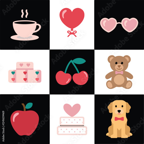 Best Sticker Keywords for High Visibility and Sales Ultimate List of Sticker Types From Aesthetic to Custom Designs, love, food, flower, bard, icon, cup, dambel 