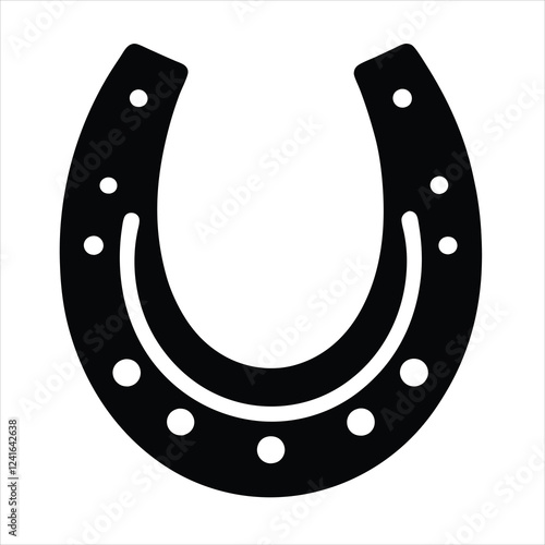 lucky horseshoe vector illustration