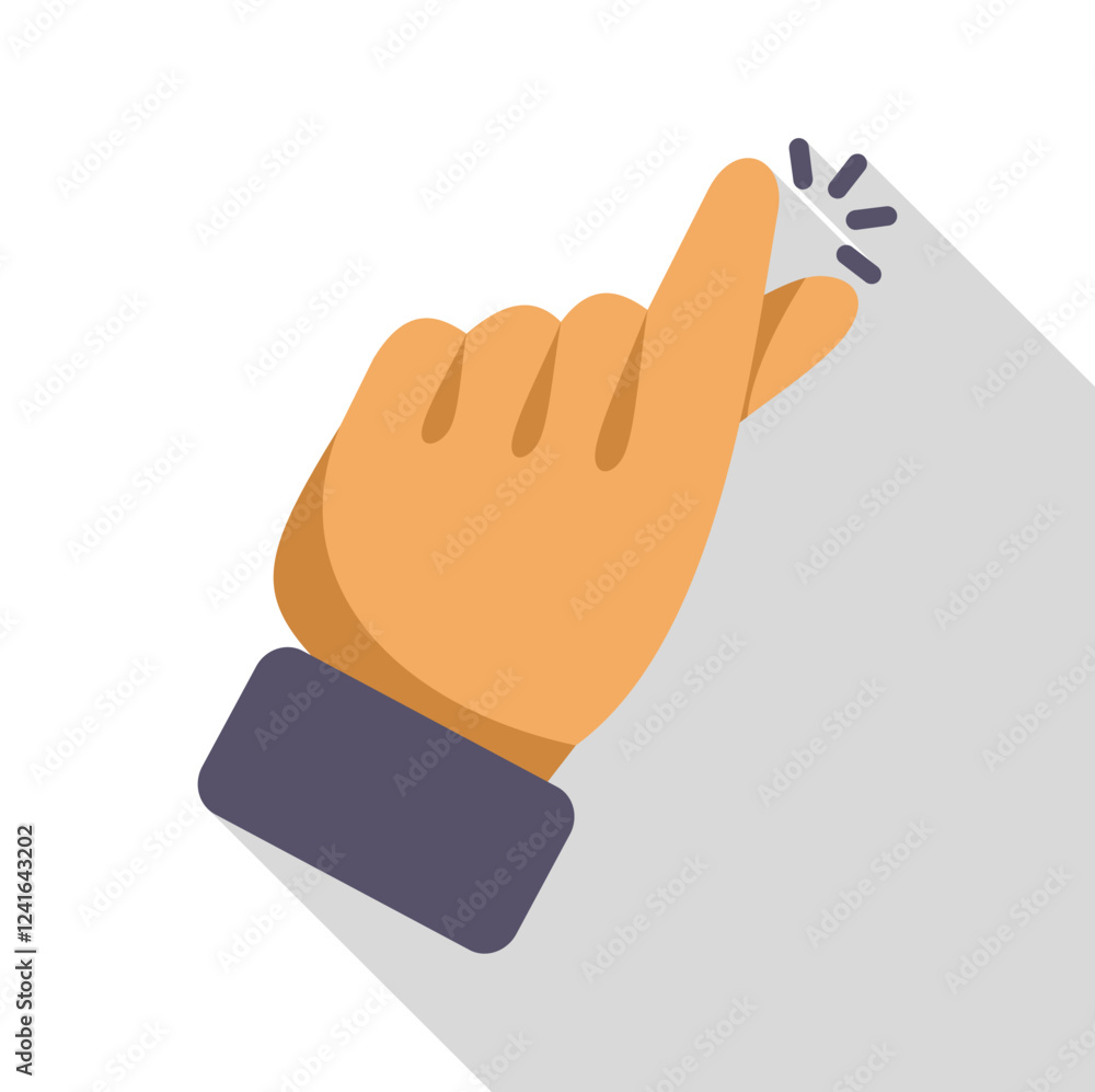 Cartoon hand crossing fingers for good luck, making a wish, or hoping for a positive outcome Cartoon hand crossing fingers for good luck, making a wish, or hoping for a positive outcome