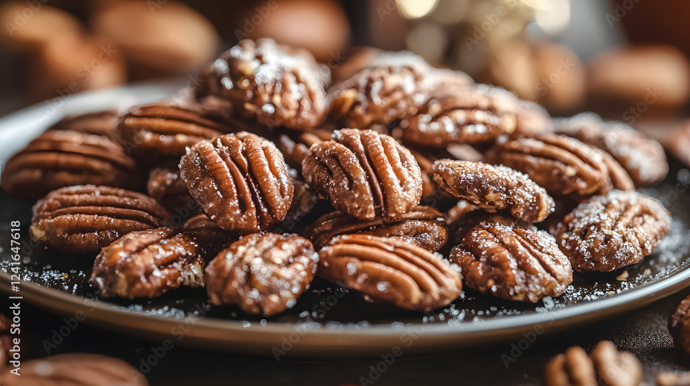Pecan pralines with a caramelized sugar coating and a rich, nutty flavor perfect for gifting or snacking. Pecan pralines with a caramelized sugar coating and a rich, nutty flavor perfect for gifting or snacking.