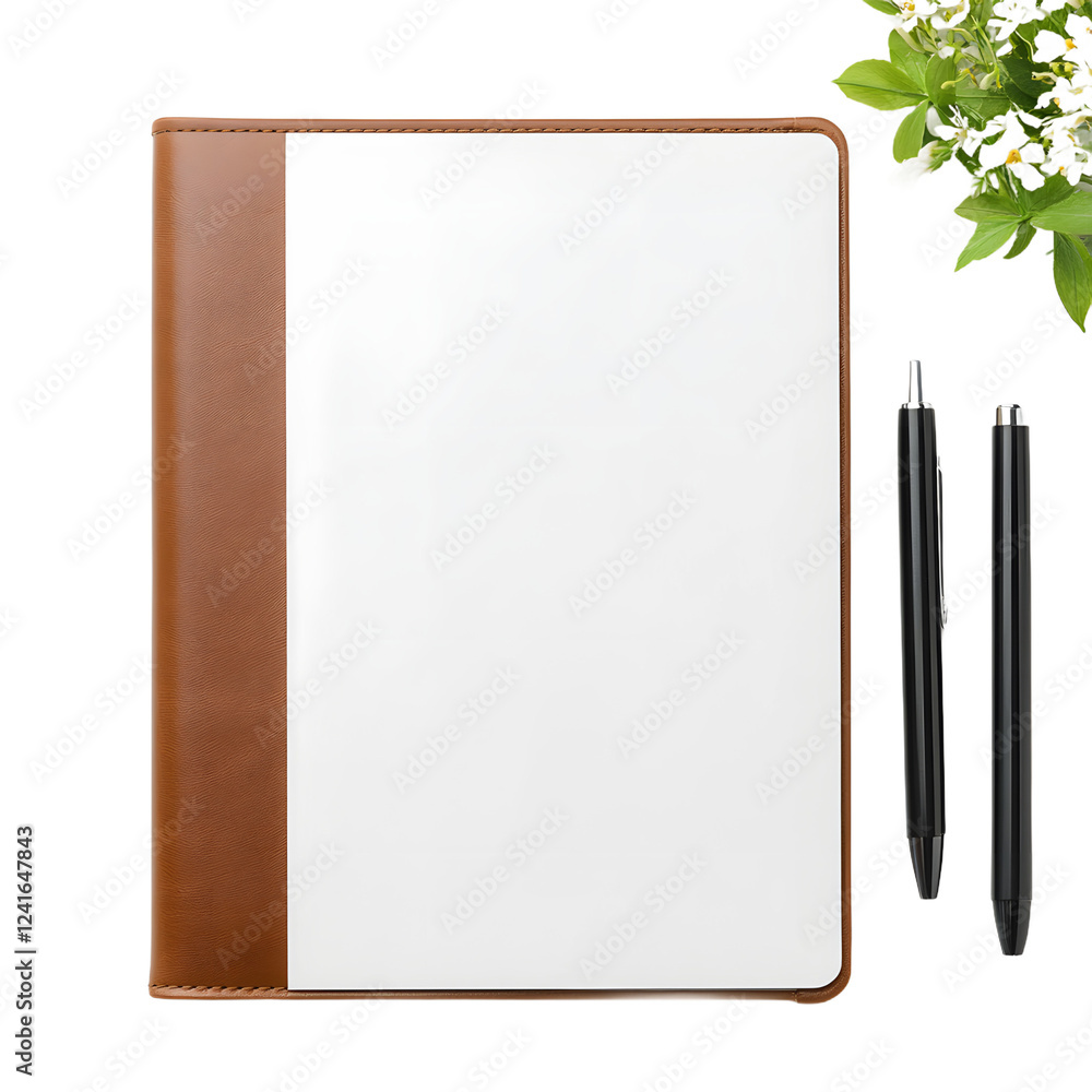 Classic leather folder with a sleek design, featuring a smooth texture and elegant craftsmanship, set against a clean white background, ideal for office and business presentations.
Classic leather folder with a sleek design, featuring a smooth texture and elegant craftsmanship, set against a clean white background, ideal for office and business presentations.