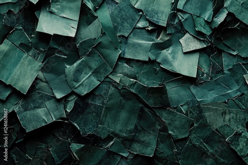 A close-up view of a bunch of broken glass, ideal for use in crime scene or accident context photo